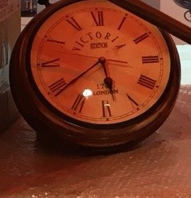 Victoria Station vintage-style wall clock